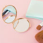 Personalised Bee Rose Gold Compact Mirror, thumbnail 3 of 7