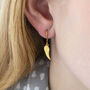 Dainty Gold Plated Angel Wing Earrings, thumbnail 6 of 11