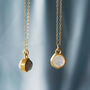 Moonstone And Labradorite Rose/Gold Plated Necklace, thumbnail 1 of 9