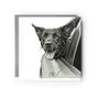 Happy Dog Riding In Car – Hand Drawn Greeting Card, thumbnail 2 of 6