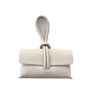 Leather Clutch Crossbody Bag With Knot Handle And Strap, thumbnail 4 of 12