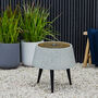 Terrazzo And Brass Water Feature On Stand, thumbnail 1 of 2