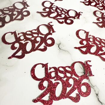 16 X Class Of 2026 Table Decorations, Confetti, Table Scatter, Many Colours, 7 of 10