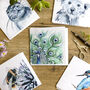 Pack Of Inky Blue Blank Greeting Cards, thumbnail 6 of 8