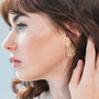 Gold Vermeil Geometric Earrings, thumbnail 3 of 7