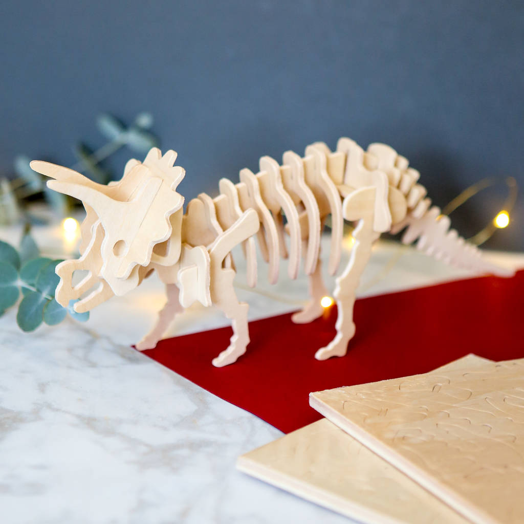 Wooden Dinosaur 3D Puzzle Stocking Filler