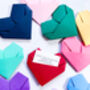 Father's Day Origami Heart Personalised Card, thumbnail 5 of 7