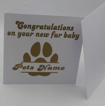 Personalised Congratulations Pet Greetings Card, 3 of 6