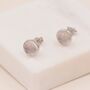 Sterling Silver Natural Quartz Crystal Stud Earrings, thumbnail 5 of 10