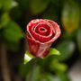 Red Rose Recycled Metal Garden Sculpture, thumbnail 2 of 2