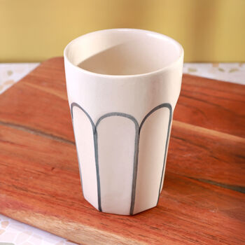 G Decor Colour Arches Handmade And Hand Painted Ceramic Tumblers, Cups And Mugs, 5 of 8