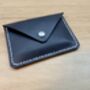 Black Leather Card Wallet, Personalised Card Holder, thumbnail 11 of 12