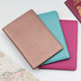 Luxury Leather Initialed Patch Travel Document Holder, thumbnail 5 of 5