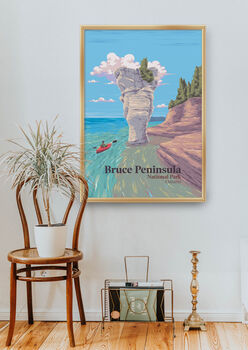 Bruce Peninsula National Park Canada Travel Poster, 4 of 8