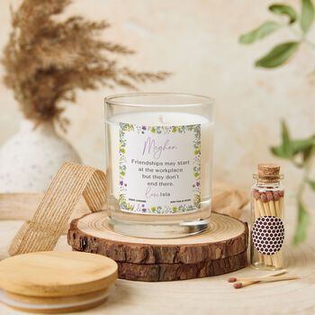 Personalised Work Friendship Candle Gift, 3 of 4