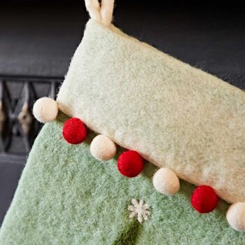 Personalised Felt Christmas Stocking, 6 of 8