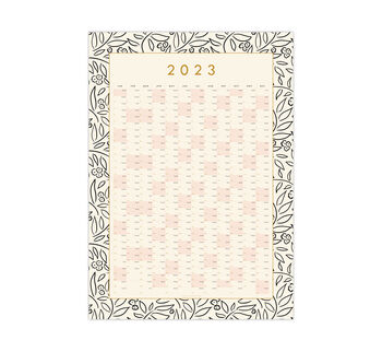 2023 Wall Planner, Calendar, Bright Flowers Design, 9 of 10