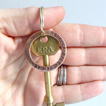 Personalised Family Names Copper Keyring, 4 of 5
