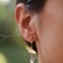 Tourmaline Pink Amethyst Drop Earrings, thumbnail 6 of 11