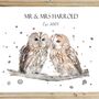 Personalised Owls On A Branch Print, thumbnail 3 of 5