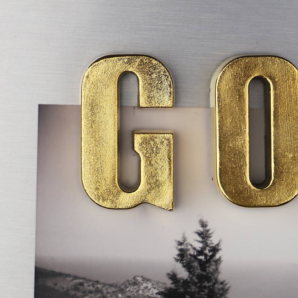 24k Gold Plated Personalised Letters By Segment 9