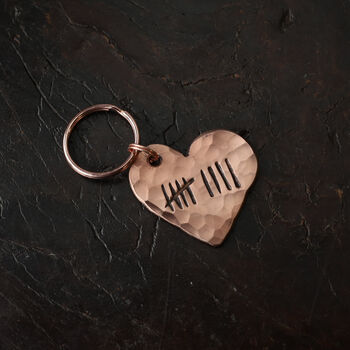 9th Anniversary Copper Heart Keyring, 2 of 7