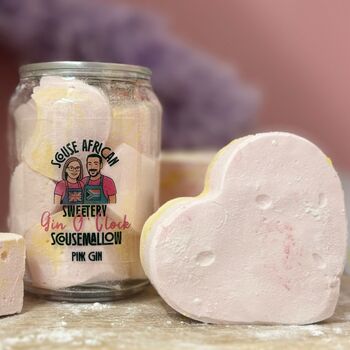 Pink Gin Flavored Gourmet Marshmallow Gift Can | Valentines Gift For Her, 3 of 12