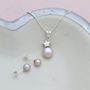 Pink Pearl Pendant With 6mm Stud Set, thumbnail 5 of 11