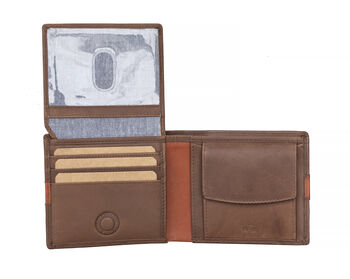 Personalised English Leather Brown Tan Leather Wallet, 6 of 12