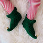 Crocheted Christmas Elf Boots, thumbnail 4 of 10