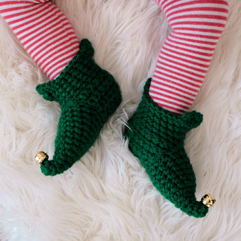 Crocheted Christmas Elf Boots, 4 of 10