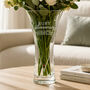 Ruby Wedding Anniversary Gifts Personalised Crystal Glass Vase, thumbnail 5 of 7