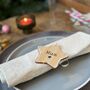 Personalised Wooden Star Bauble / Place Setting In One, thumbnail 3 of 9