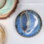 Blue Set Of Two Porcelain Tea Cup With Saucer, thumbnail 3 of 11