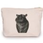 Carina The Hippo Cotton Lined Mini Pouch Zip Bag, thumbnail 1 of 2