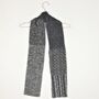 Women's Monochrome And Grey Fabric Scarves, thumbnail 4 of 8