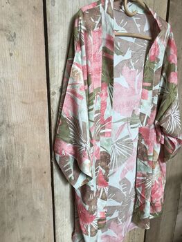 Personalised Soft Pink Floral Kimono, 8 of 12