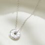 Moon Phase Necklace With Diamonds In Sterling Silver, thumbnail 5 of 12