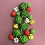 Handmade Upcycled Saree Desi Fever Christmas Bauble, thumbnail 5 of 9