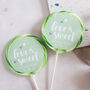 Love Is Sweet Pastel Wedding Favour Giant Lollipops, thumbnail 1 of 4