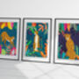 Set Of Three Tiger Wall Art Posters, thumbnail 1 of 4