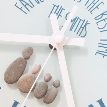 Personalised Pebble Family Wall Clock, 3 of 3