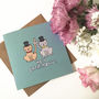 Cat Groom And Groom Wedding Card, thumbnail 5 of 5