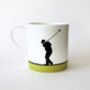 Golf Bone China Mug, thumbnail 1 of 2