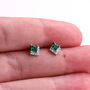 Message Bottle 'You Are A Gem' Emerald Gem Earrings, thumbnail 6 of 8