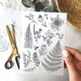 Wildflower Ferns Temporary Tattoos, thumbnail 1 of 5