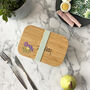 Personalised Bamboo Birth Flower Lunch Box, thumbnail 3 of 9