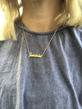 Feminist Necklace, 2 of 7