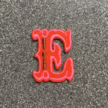 Letter E Alphabet Iron On Patch, 2 of 4