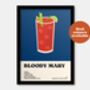 Bloody Mary Cocktail Print, thumbnail 7 of 7